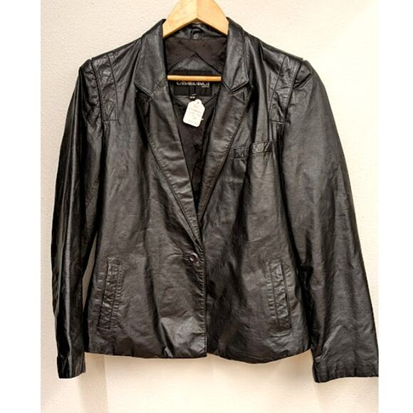 80s Casablanca Leather Jacket - Picture 1 of 8